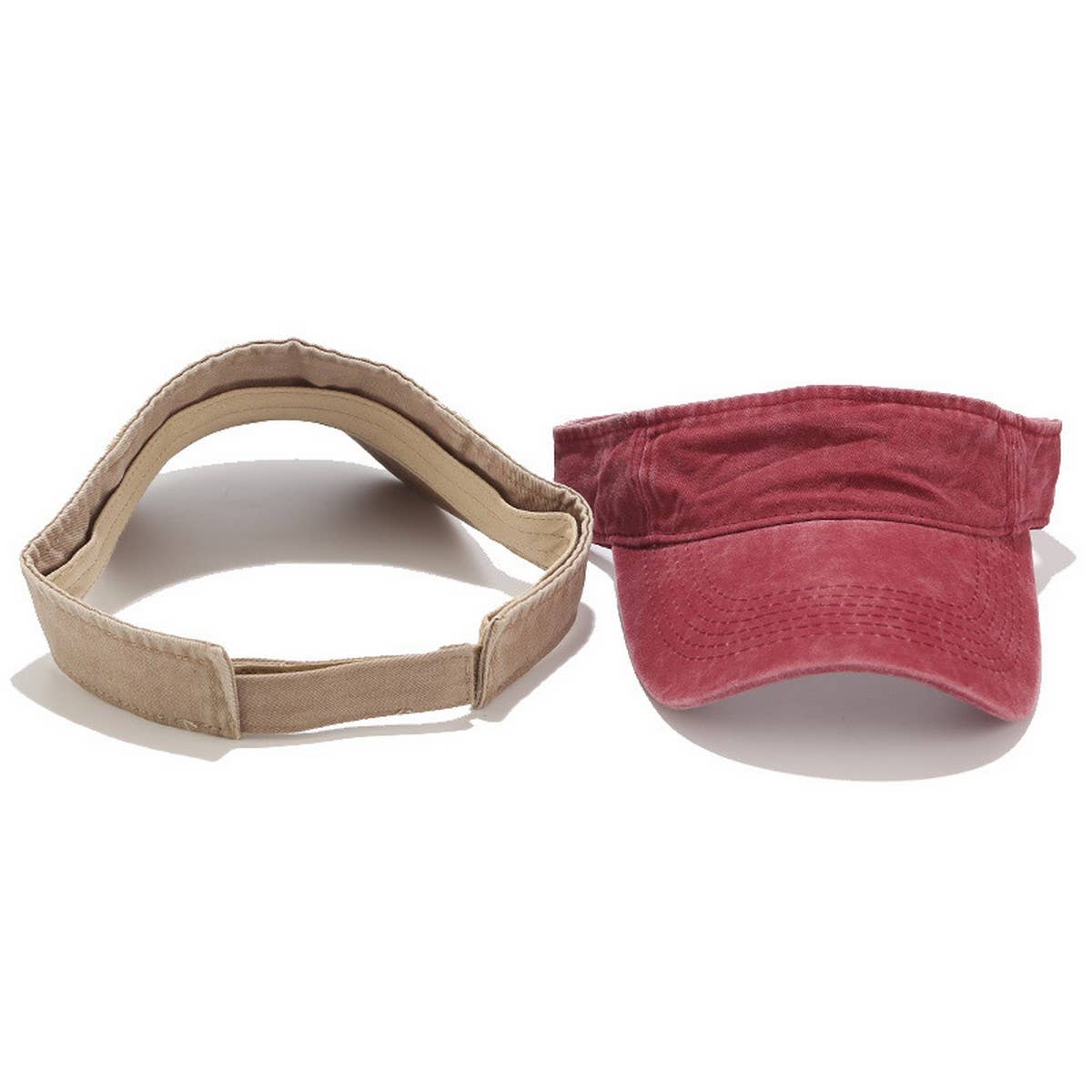 Washed Cotton Visor Hat Street Style Sun Cap_Cwah3306