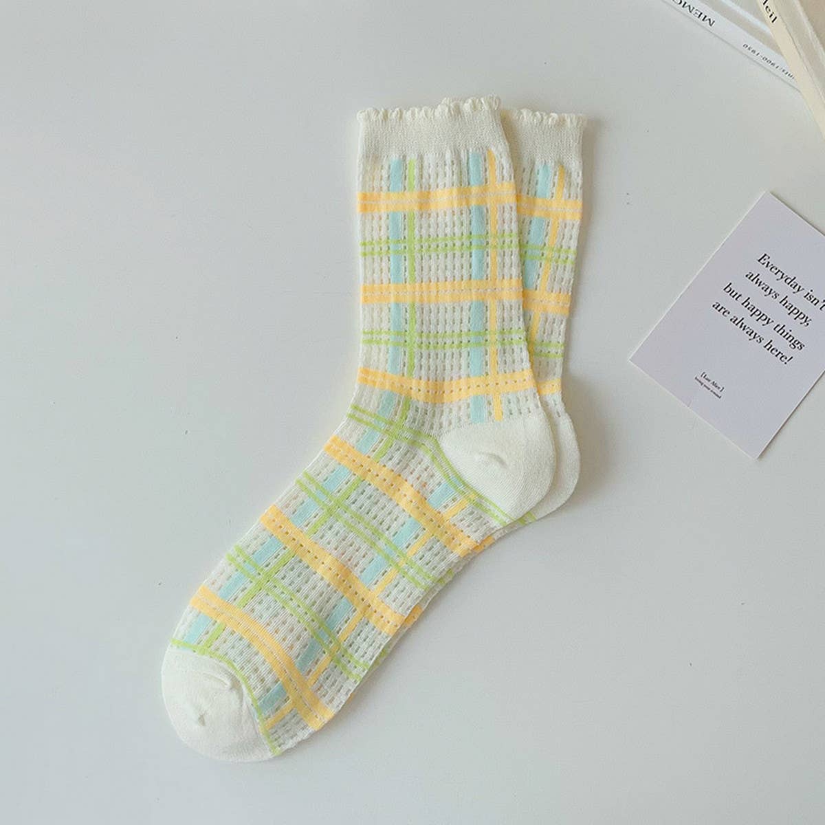 Women Thin Cute Three-Dimensional Flower Socks_Cwms0429