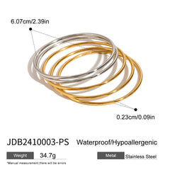 MINIMALIST PLAIN OPEN CUFF IN TITANIUM STEEL_CWAJE4868