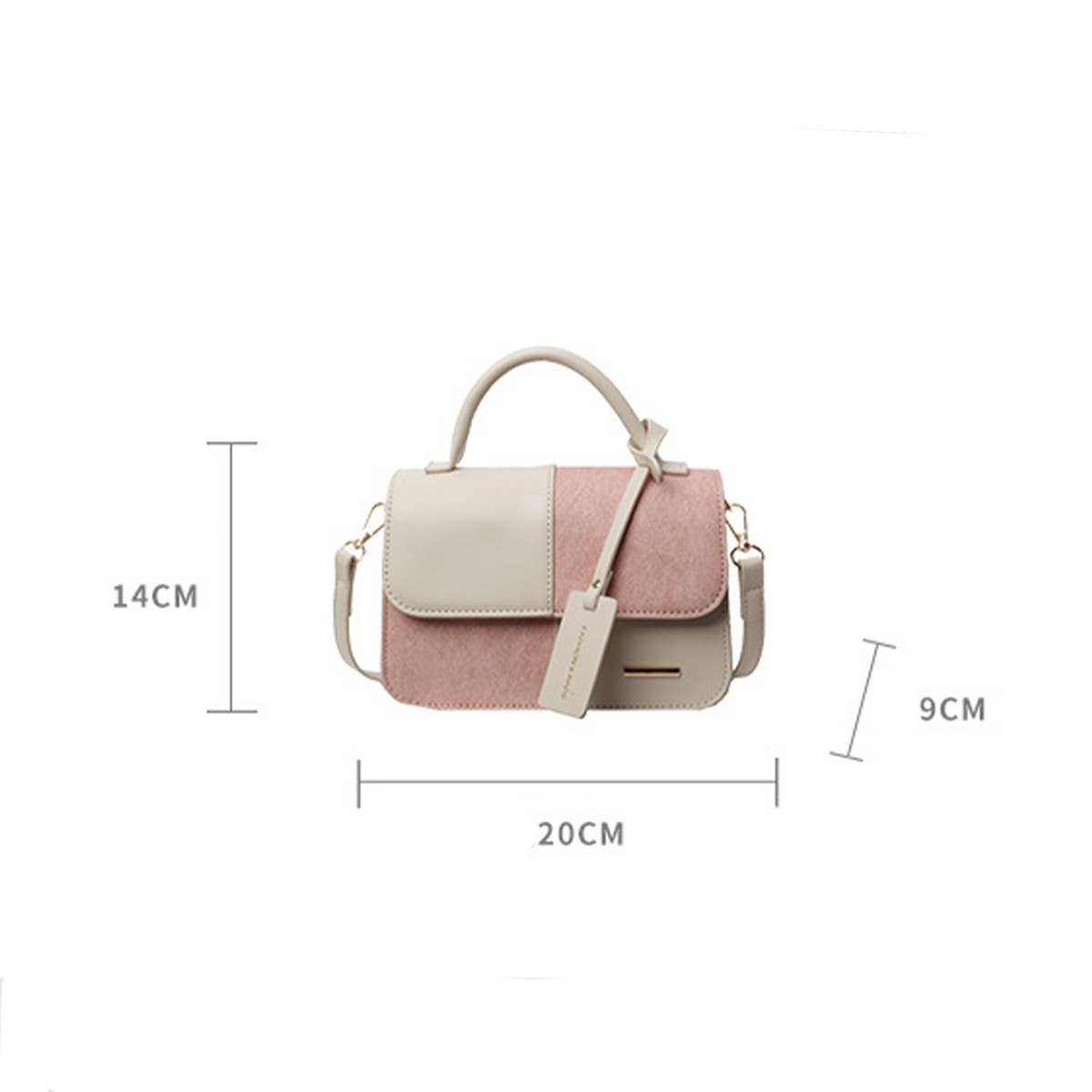 FASHIONABLE SPLICING COMMUTER SHOULDER BAG_CWAB3303