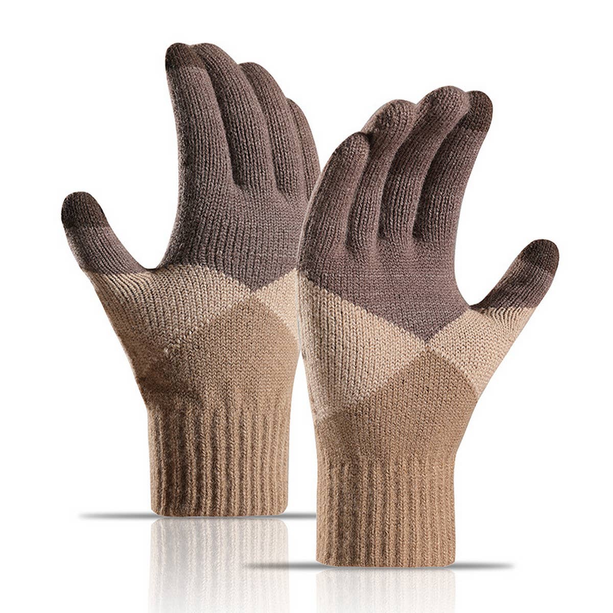 SIMPLE TOUCH SCREEN WARM KNITTED GLOVES_CWAG0032
