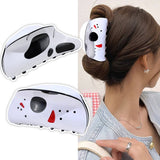 HALLOWEEN SIMPLE FUNNY SKULL HAIR CLIP_CWAHA2326