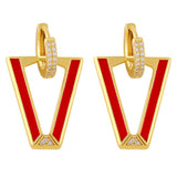 COLORFUL ZIRCON INVERTED TRIANGLE V SHAPED EARRING_CWAJE1013