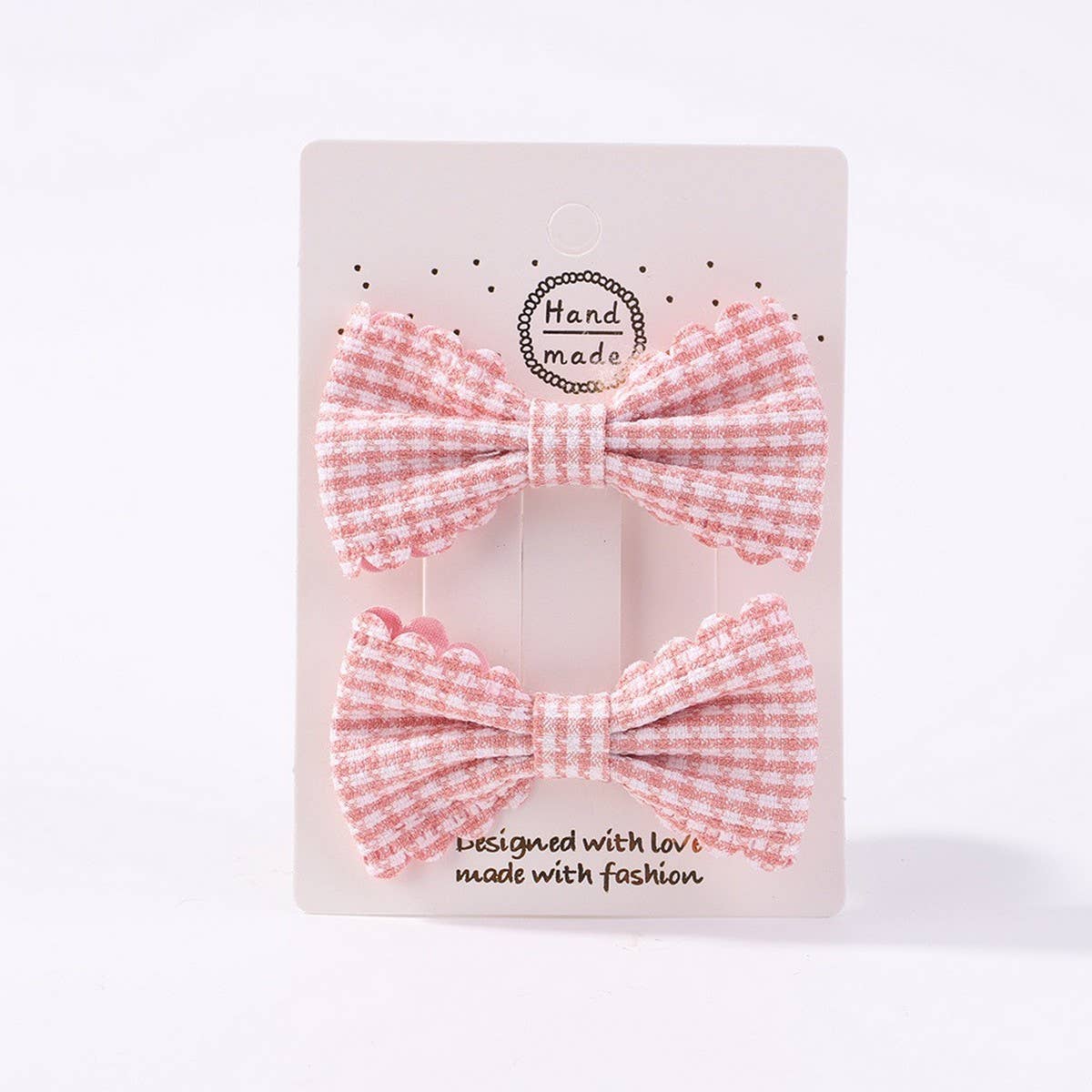 GIRLS PLAID LACE HAIR CLIPS DAILY PRINCESS_CWAHA6738