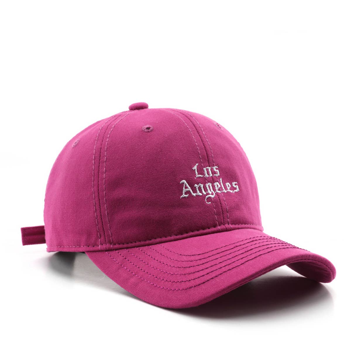 SOFT TOP VINTAGE LETTER EMBROIDERED PEAKED CAP_CWAH1284