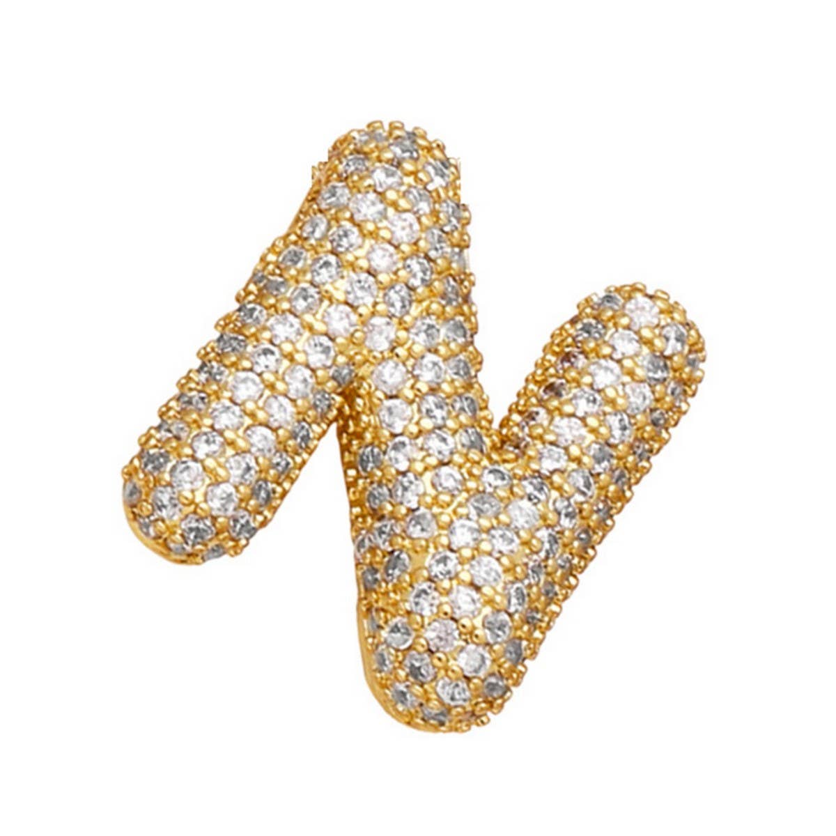 COPPER ZIRCONIA PENDANT NECKLACE HIP HOP_CWMM5862