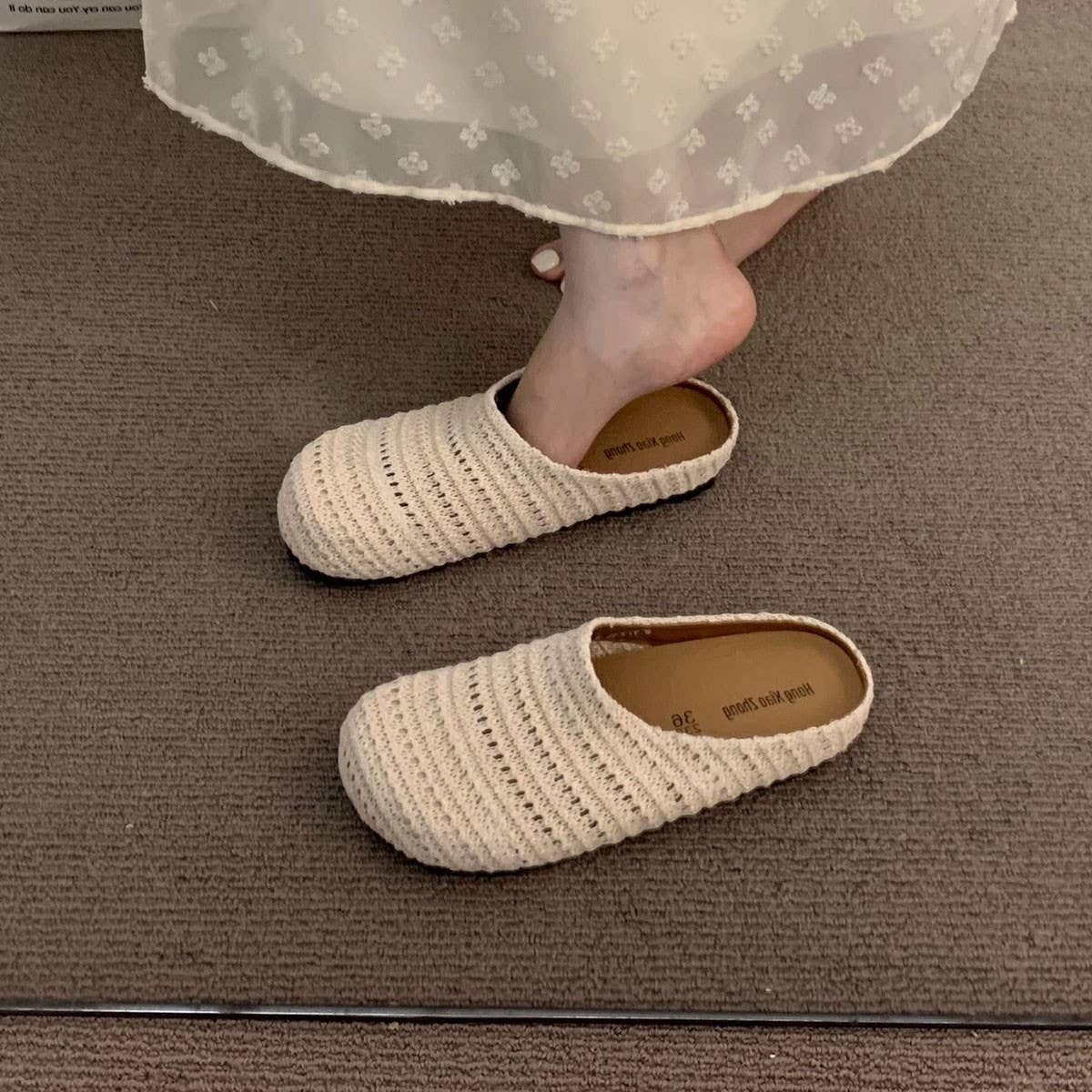 THICK SOLE BOHEMIAN SLIP ON CLOGS FOR SUMMER_CWSHF0065