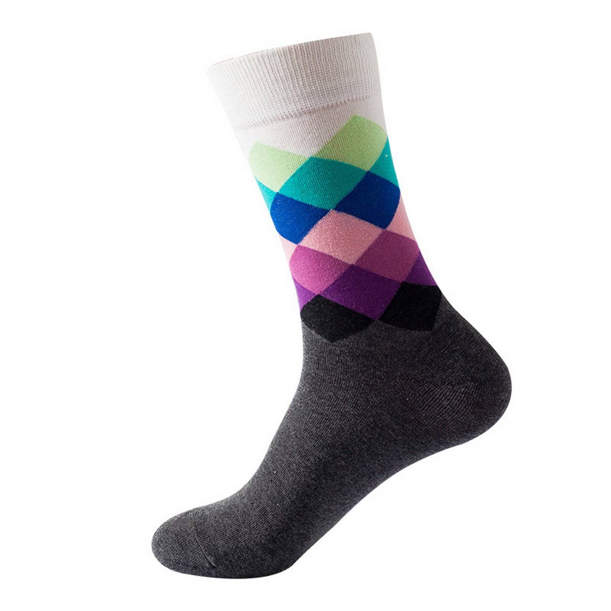 EUROPEAN AND AMERICAN DIAMOND PATTERN SOCKS_CWMS1017