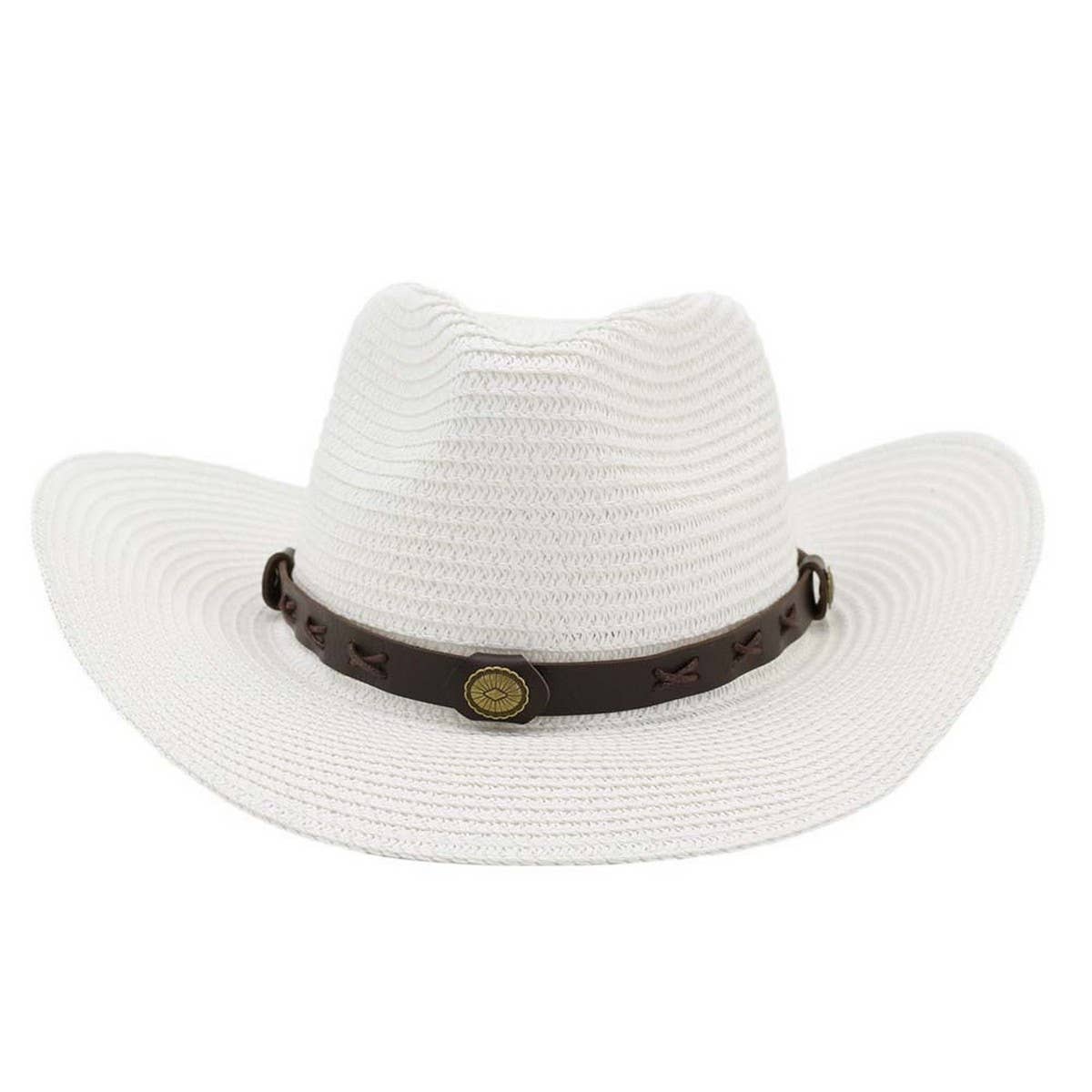 RETRO SUNSCREEN WESTERN COWBOY STRAW HAT_CWAH1242
