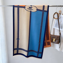Colorblock Elegant Warm Faux Cashmere Scarf_Cwasc03452