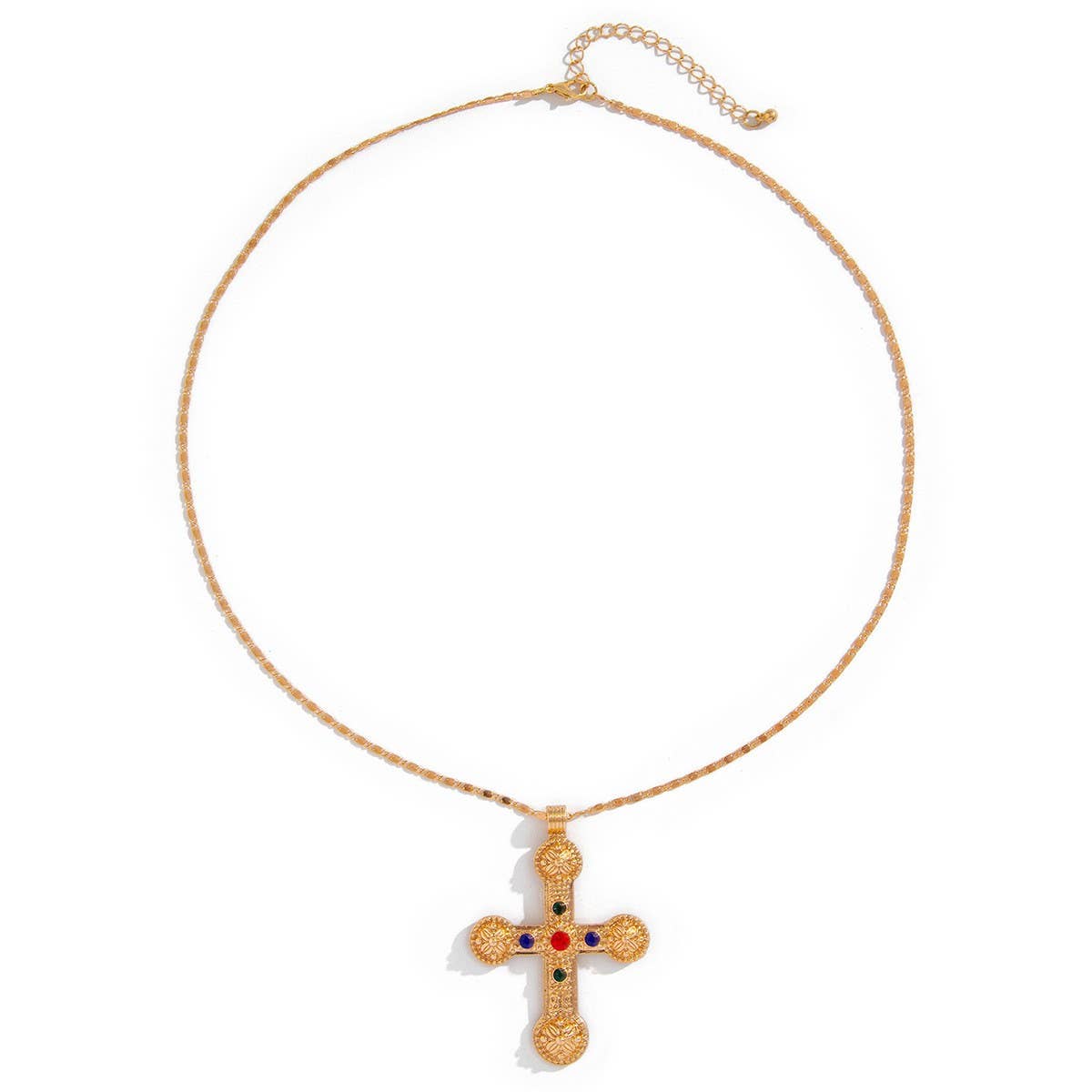PEARL CROSS PERSONALIZED ALL MATCH NECKLACE_CWMM3128