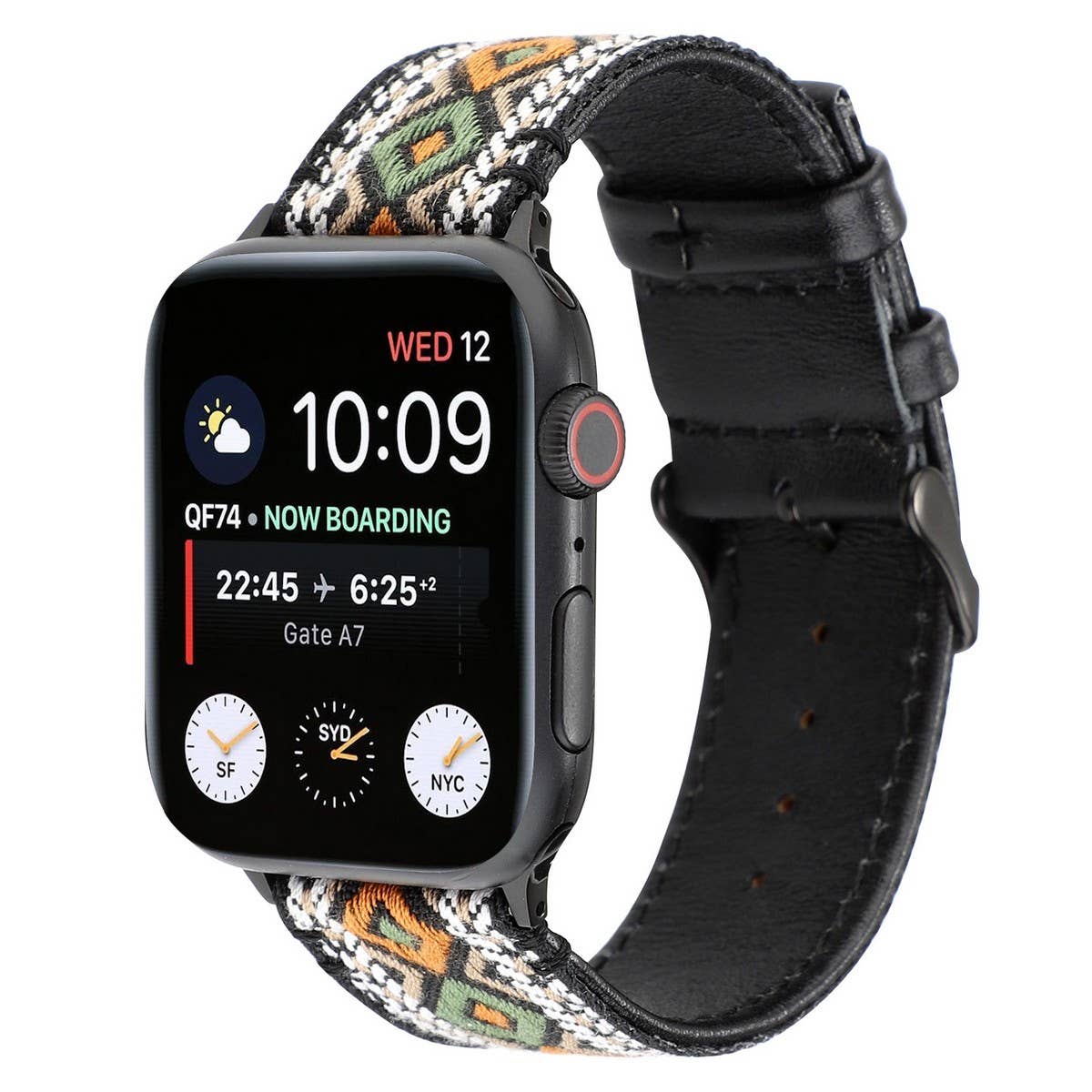 APPLE WATCH IWATCH9 ETHNIC STYLE LEATHER STRAP_CWWW0059