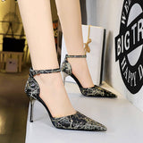 RETRO RHINESTONE HOLLOW STRAP HIGH HEELS_CWSHH0104