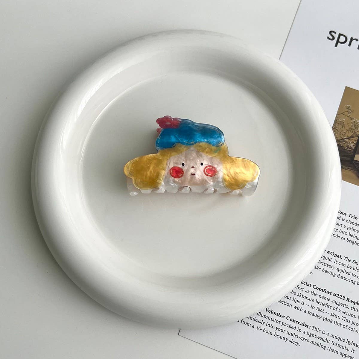 HALLOWEEN GHOST CARTOON HAIR CLAW CLIP FOR GIRLS_CWAHA5781