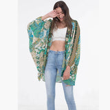 RAYON BATWING BEACH COVER UP KIMONO CARDIGAN_CWMM6314