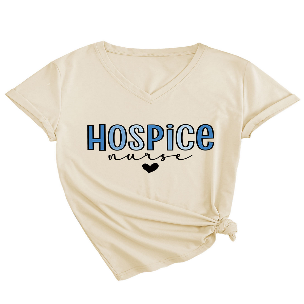 HEART PRINT V NECK TEE WOMEN S CASUAL LOOSE_CWTTS1536