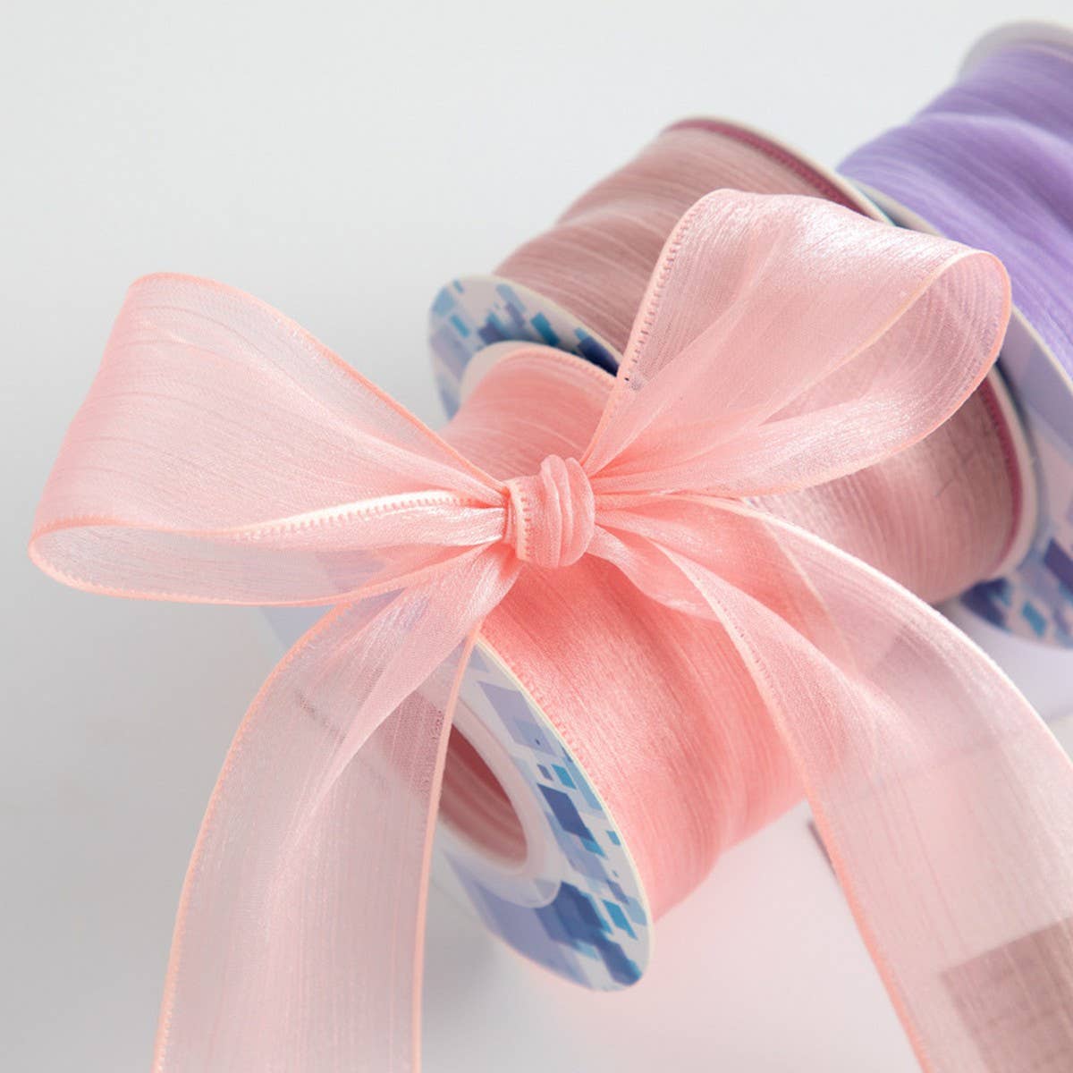 DIY BOW HAIR ACCESSORIES SNOW YARN RIBBON_CWMM5776
