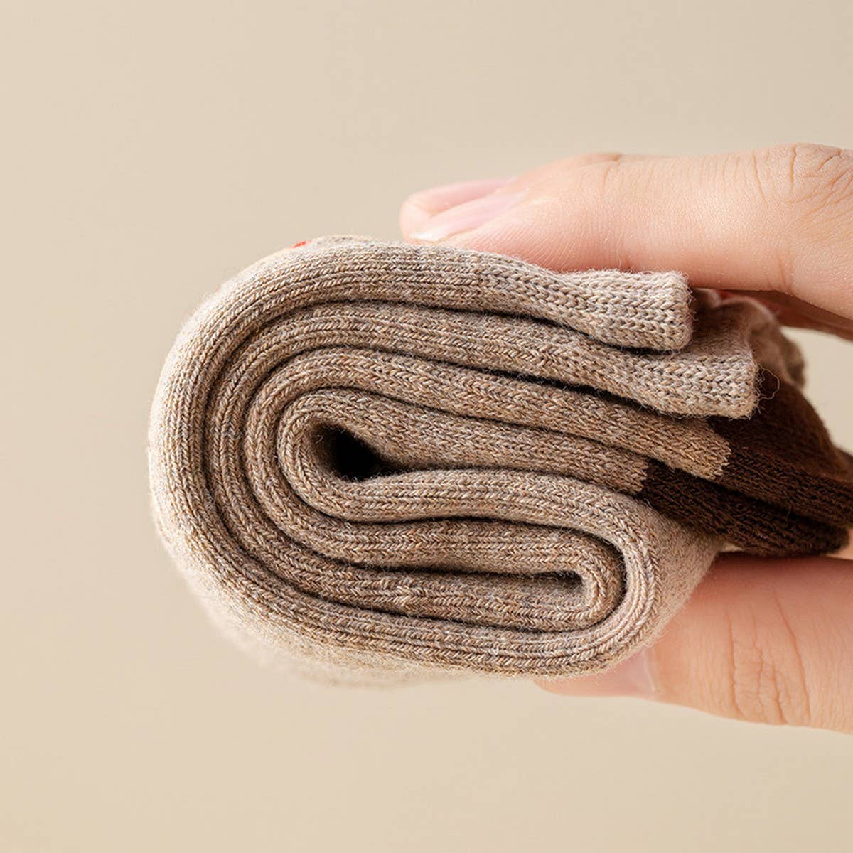 Cute Bear Terry Slouchy Sleep Crew Socks_Cwms03364