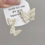 FOREST ASYMMETRIC BUTTERFLY EARRINGS_CWAJE1520