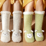 Women Lamb Pattern Plush Indoor Slippers_Cwms0713