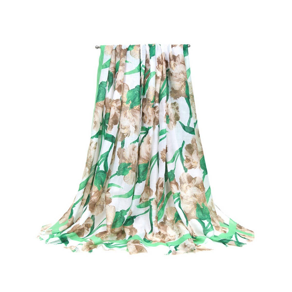 FLORAL SCARF LIGHTWEIGHT BEACH WRAP FOR WOMEN_CWASC0679