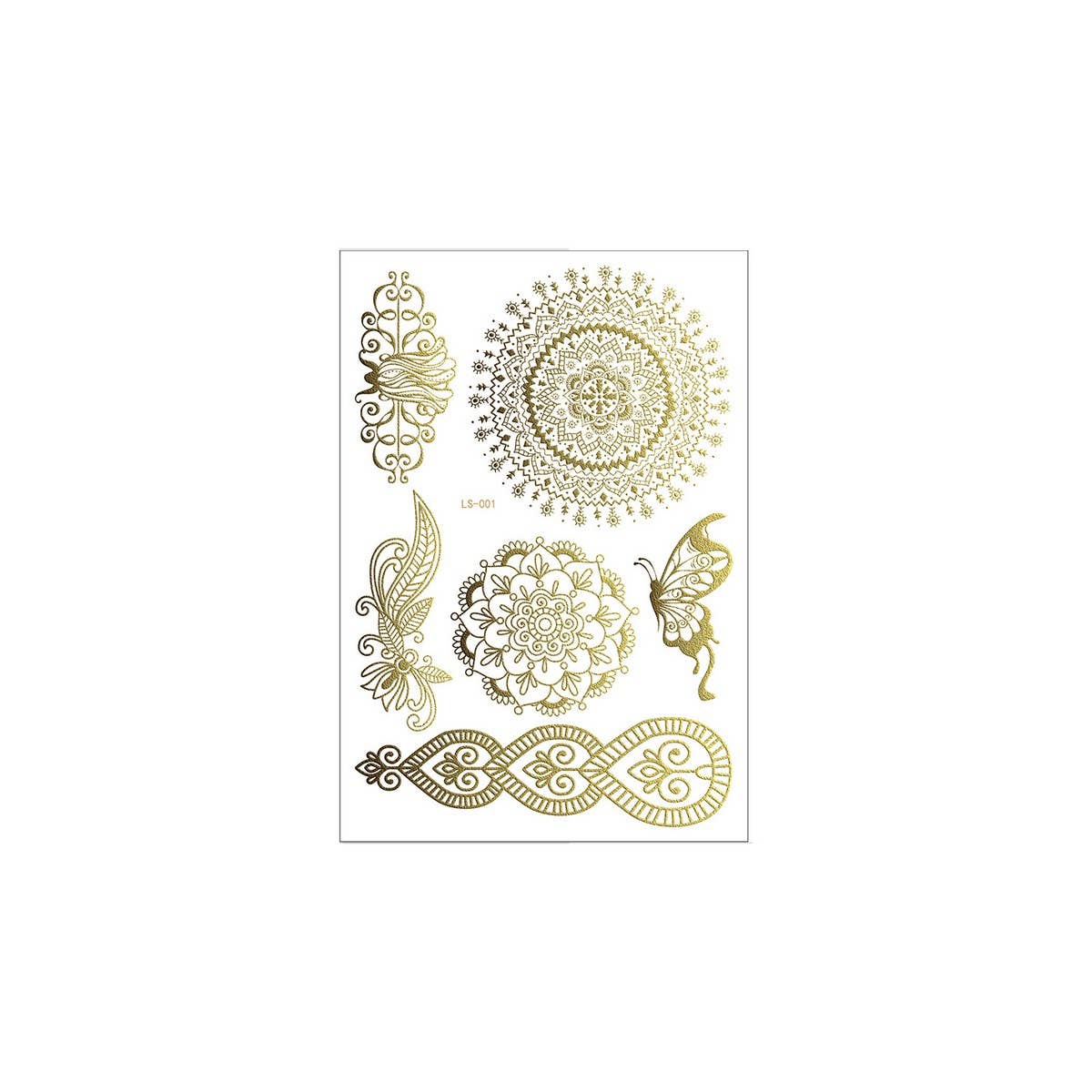 ROSE GOLD HENNA TATTOOS LACE MANDALA BRIDAL_CWMM8237