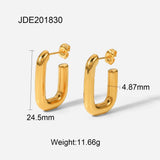 PERSONALIZED HIGH END GOLD PIGMENT HOOP EARRINGS_CWMM2350