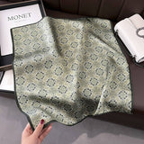 Vintage Scarf 100% Mulberry Silk Neck Square