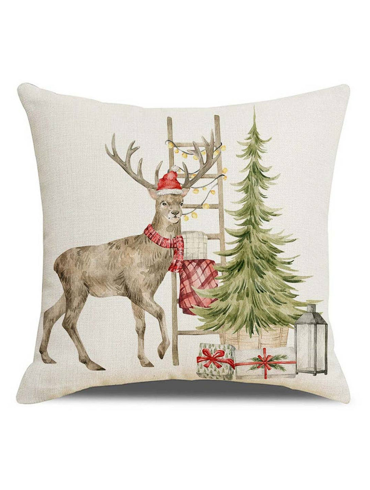 Vintage Farm Elk Christmas Pillowcase_Cwmm1405