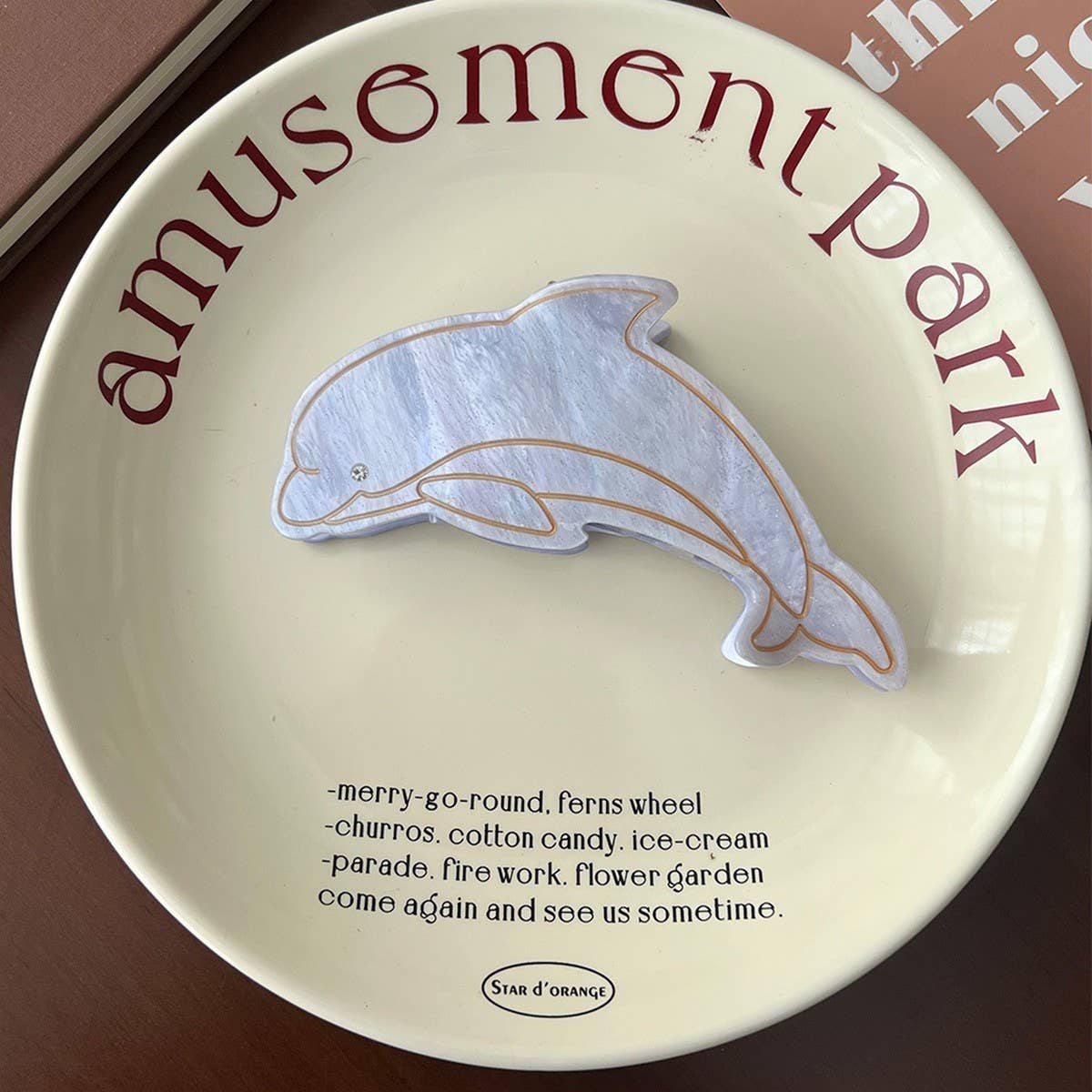 OCEAN SERIES HAIR CLAW DOLPHIN SHARK SEAL CLIP_CWAHA5759