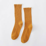 AUTUMN AND WINTER STRIPED LACE WOMENS SOCKS_CWMS0994