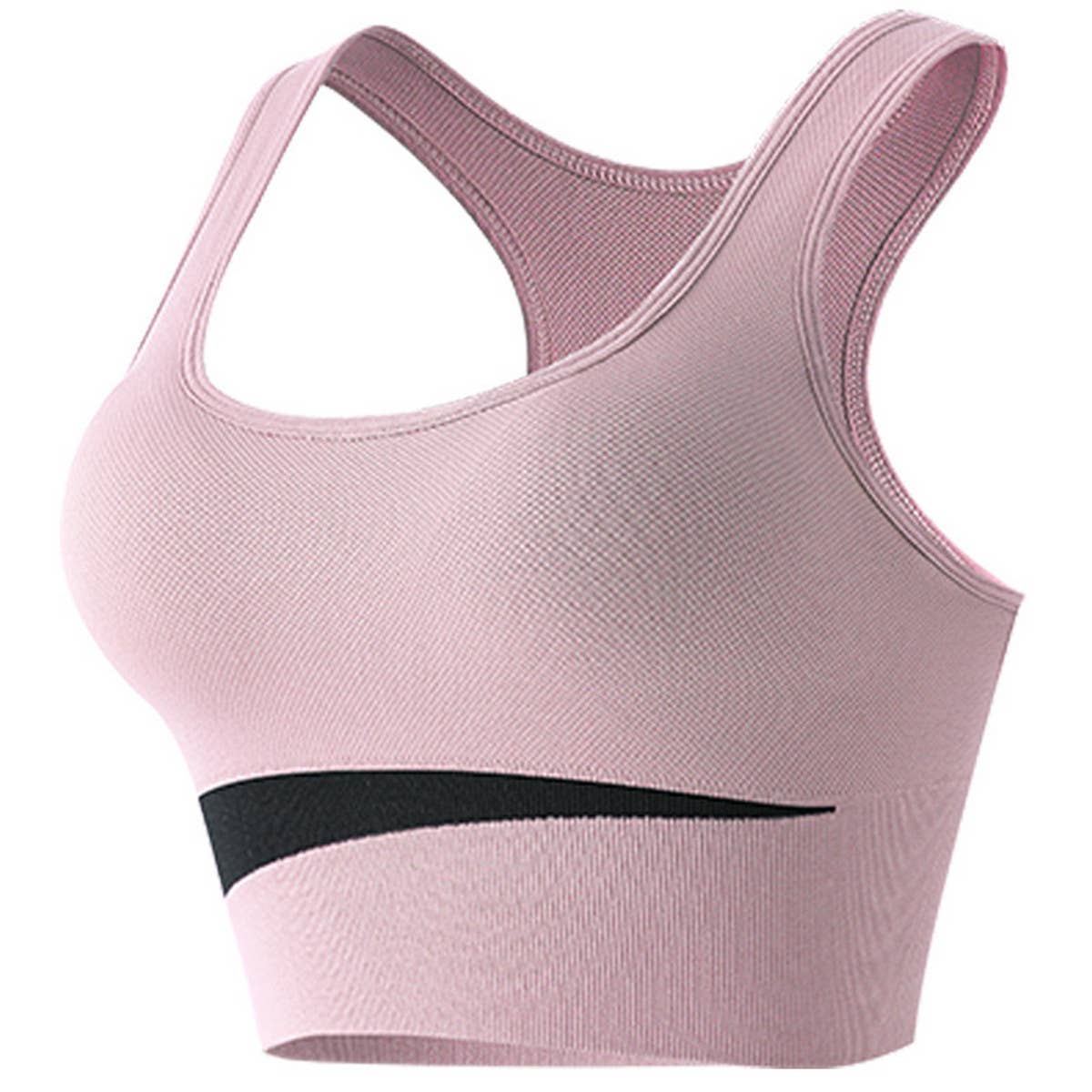 CONTRAST COLOR WIRE FREE RUNNING YOGA SPORTS BRA_CWMU0291