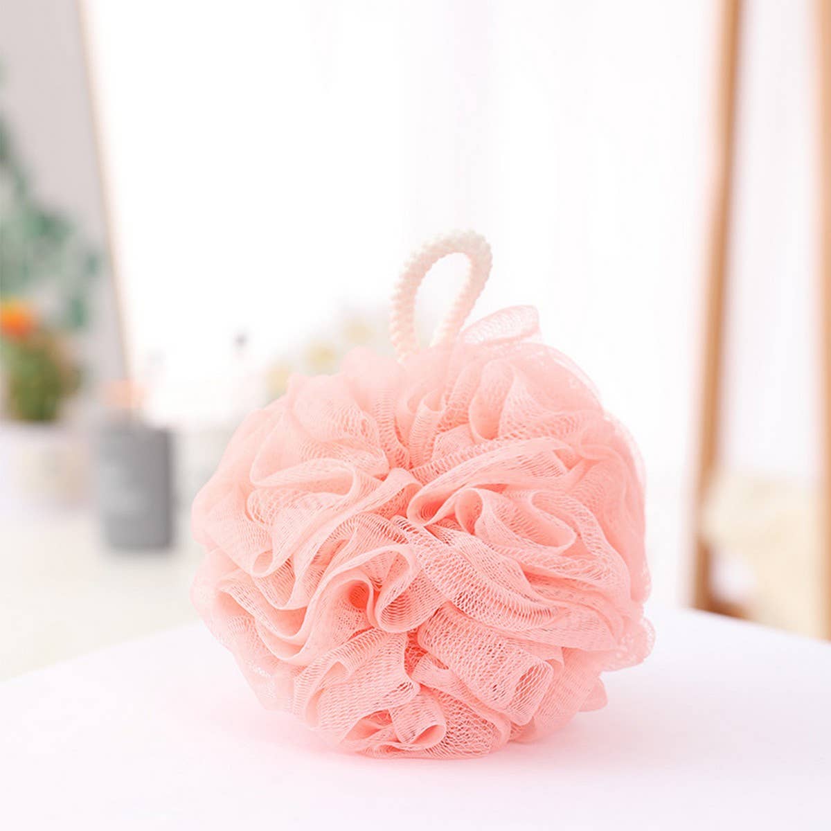 BATH POUF COLORFUL BATH FLOWER BALL_CWMM3382