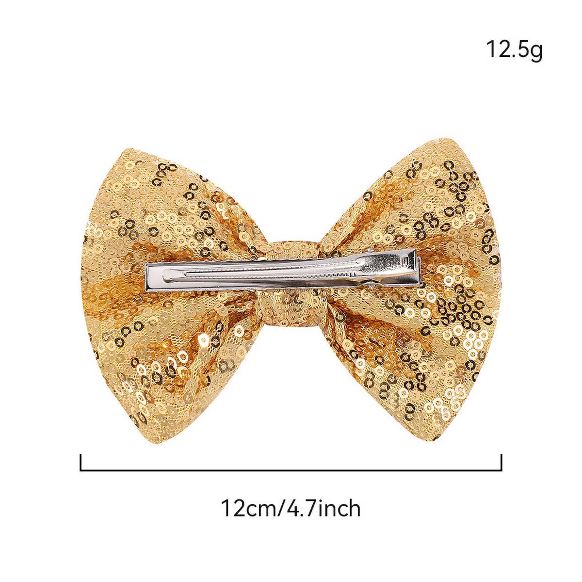 SEQUINED HANDMADE CHILDRENS BOW HAIRPIN_CWAHA2355
