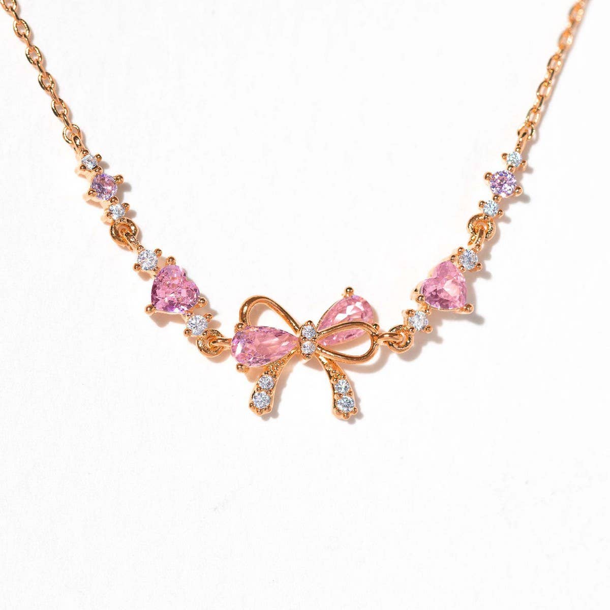 LOVE ZIRCON BUTTERFLY FESTIVAL NECKLACE_CWMM5290
