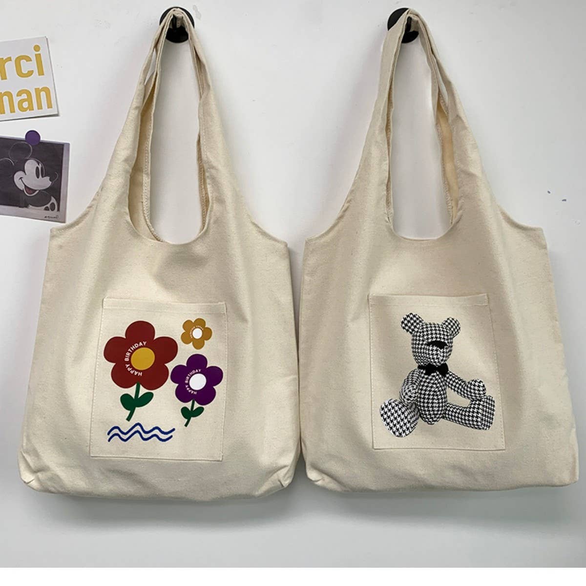 LITERARY TRAVEL SMALL FRESH CLOTH BAG_CWAB2179