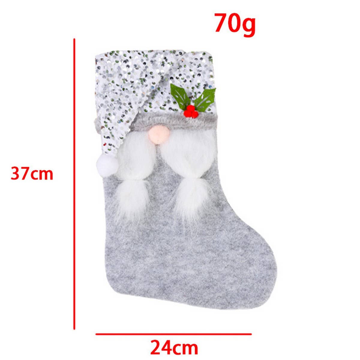 CREATIVE SEQUIN HAT CHRISTMAS STOCKING DECORATION_CWMS1438