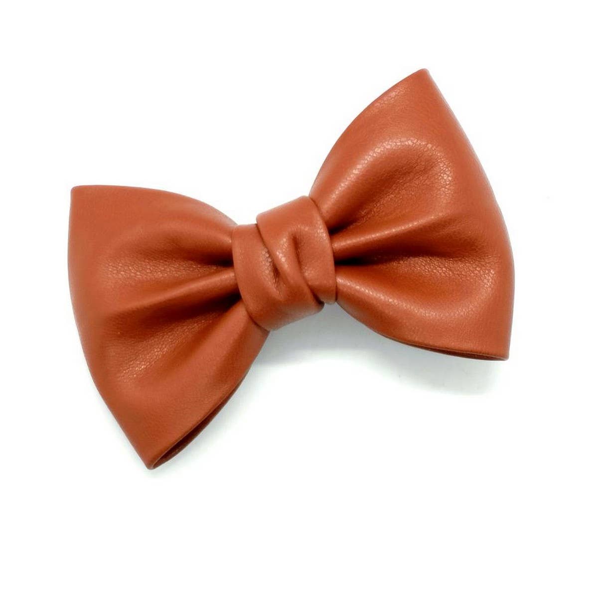 CLASSIC PU LEATHER LARGE BOW FRENCH HAIR CLIP_CWAHA6352