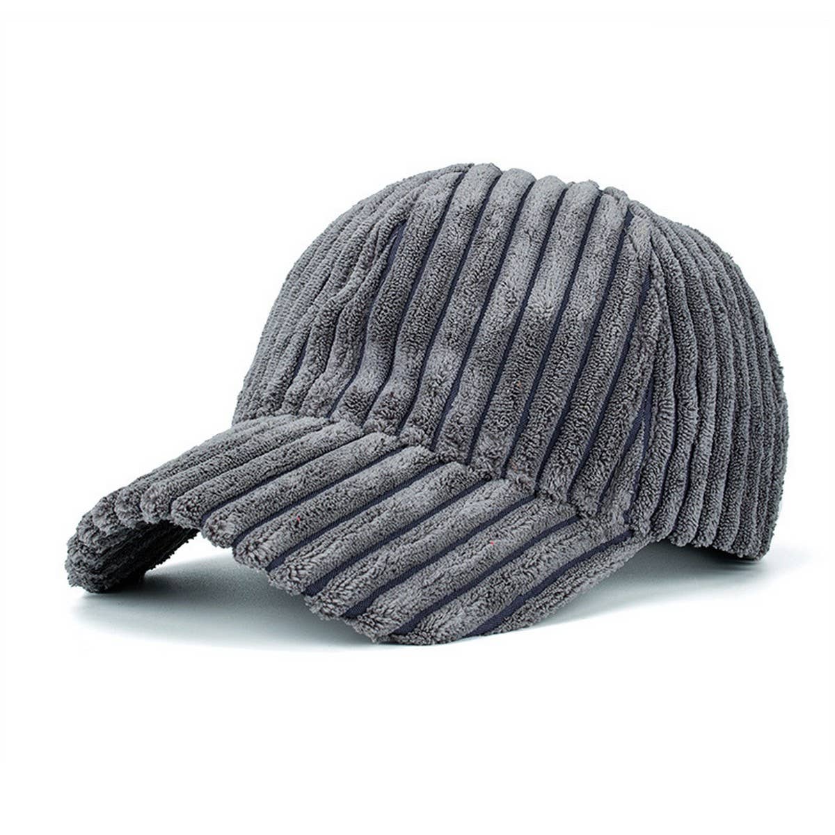 SPRING SUMMER STRIPED CORDUROY BASEBALL CAP CWAH208