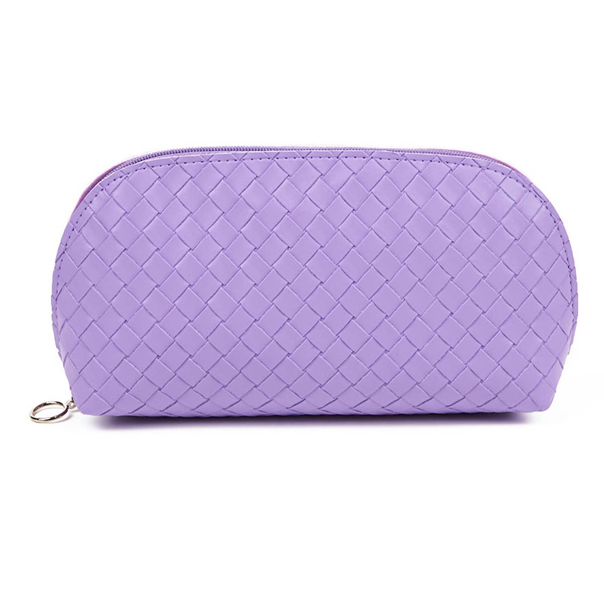 SIMPLE WOVEN WATERPROOF SHELL MAKEUP BAG_CWAB1436