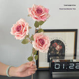 ARTIFICIAL CAPPUCCINO ROSE BOUQUET WITH 3 HEADS_CWMM6505