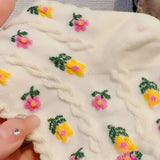 COMFORTABLE VERTICAL STRIPED COTTON SOCKS_CWMS0421