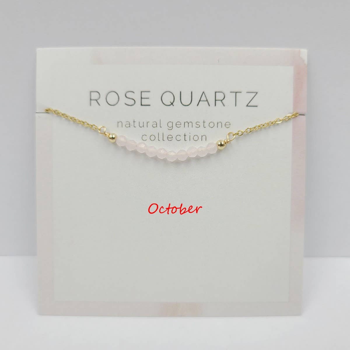 DECEMBER NECKLACE NATURAL STONE LOCK BONE CHAIN_CWAJE1054