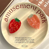 PINK STRAWBERRY ACETATE CLAW CLIP SWEET CUTE_CWAHA5838