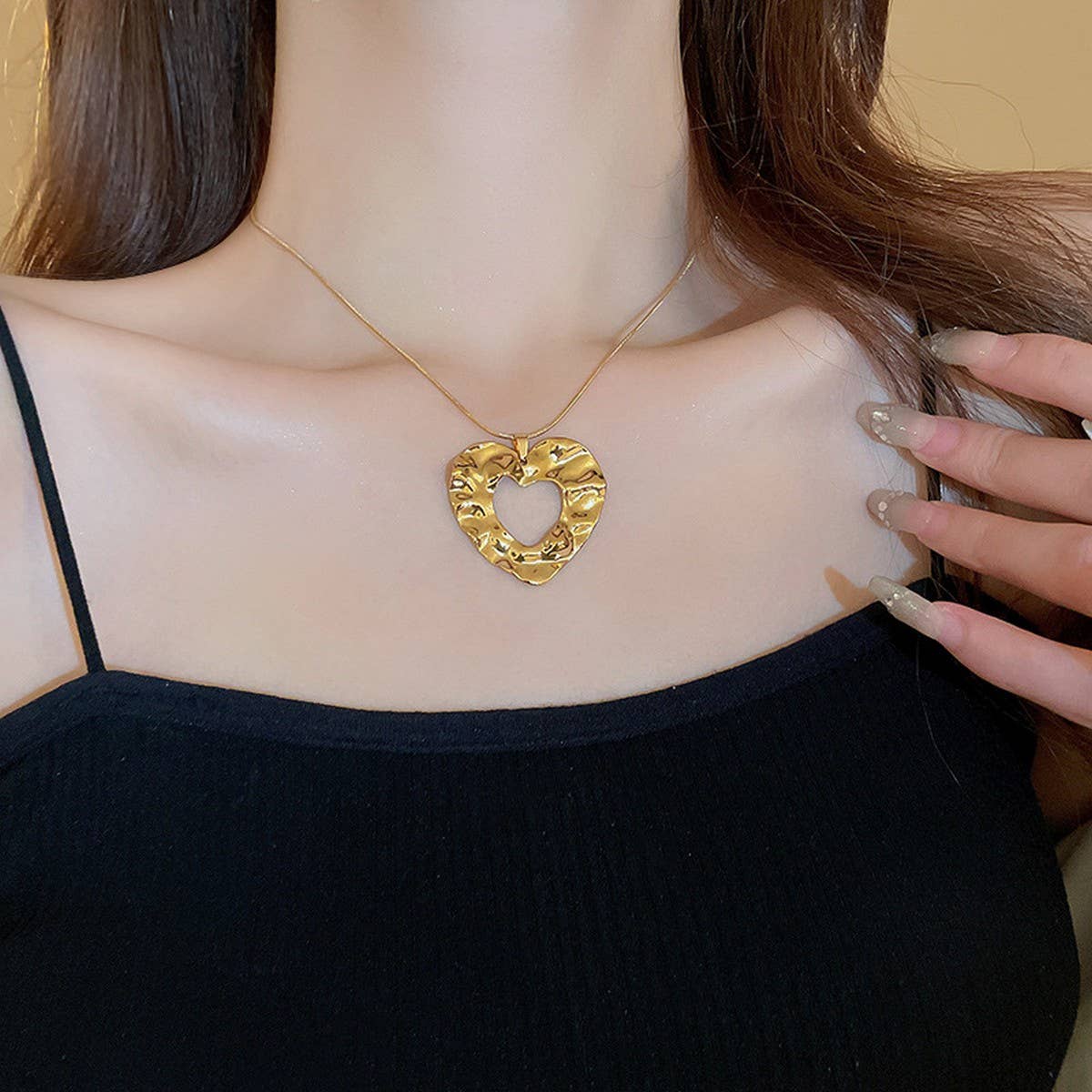 LIGHT LUXURY FASHION FLOWER PENDANT NECKLACE_CWAJE2064