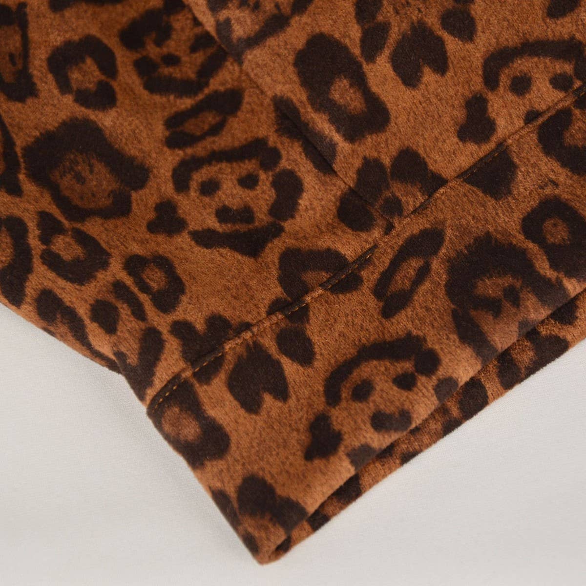 LEOPARD SUEDE SKIRT SEXY PRINTED MIDI SKIRT_CWBSS0385