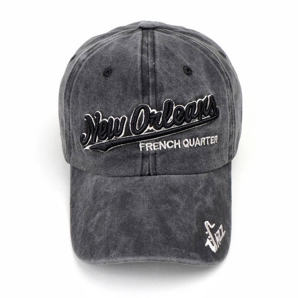 Washed Letter Embroidery Baseball Cap Sun Hat Cwah1132