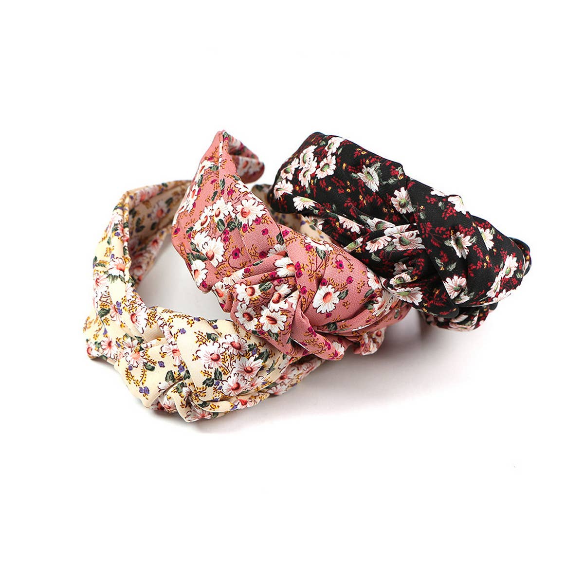 FLORAL KNOTTED WIDE BRIMMED HEADBAND_CWAHA0979