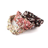 FLORAL KNOTTED WIDE BRIMMED HEADBAND_CWAHA0979
