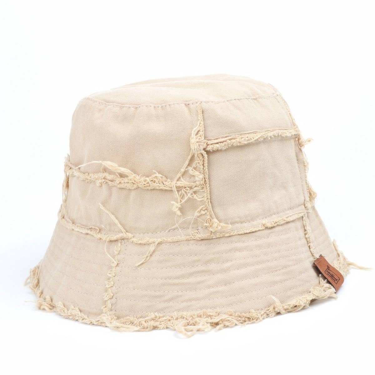 DOUBLE SIDED BUCKET HAT WITH LETTERING_CWAH1542